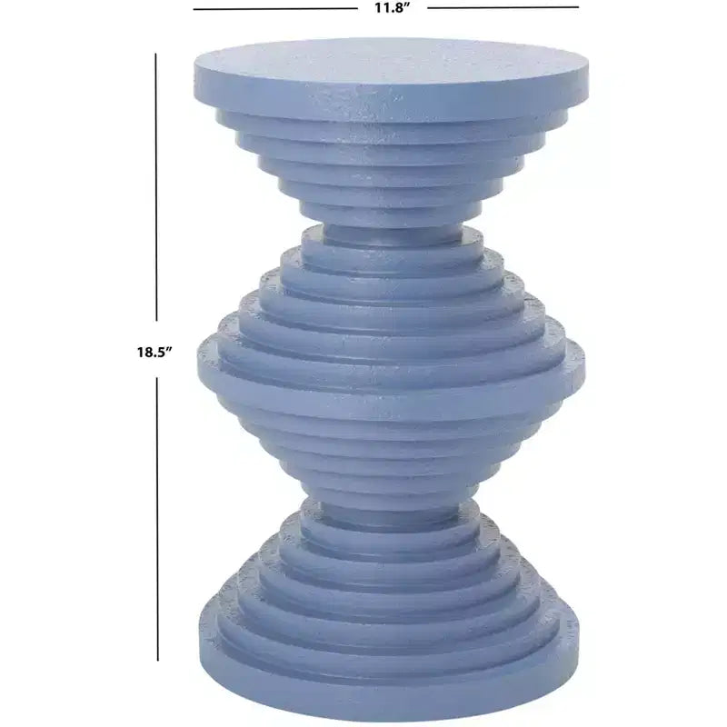 Round Stacked Disc Accent Table