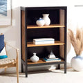 3 Shelf Wood Back Etagere - Black/Natural