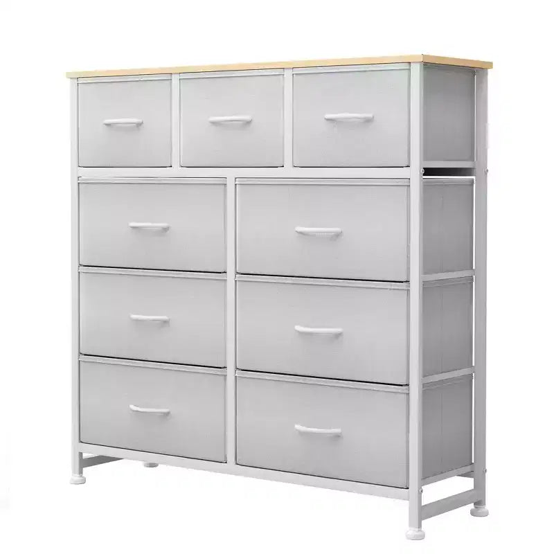 9 Drawer Fabric Storage Dresser Chest