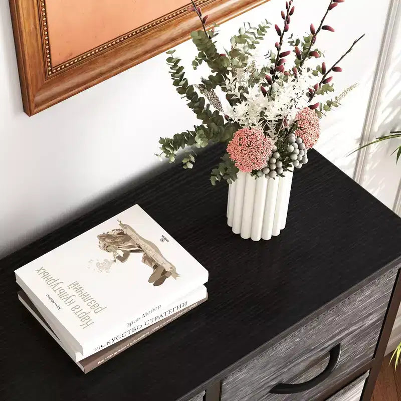 9 Drawer Fabric Storage Dresser Chest