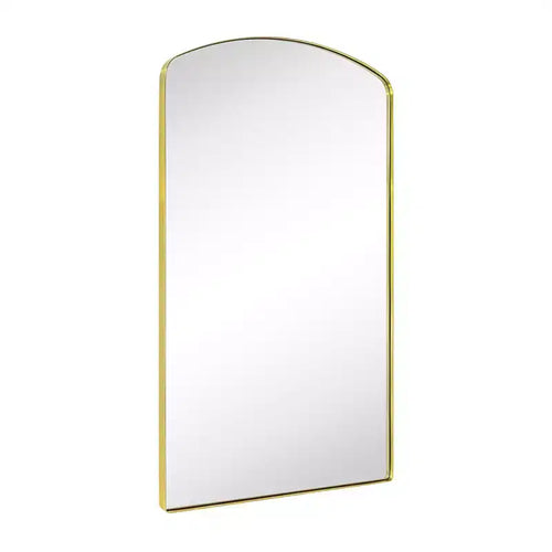 TEHOME Arched Metal Framed Wall Bathroom Vanity Mirror