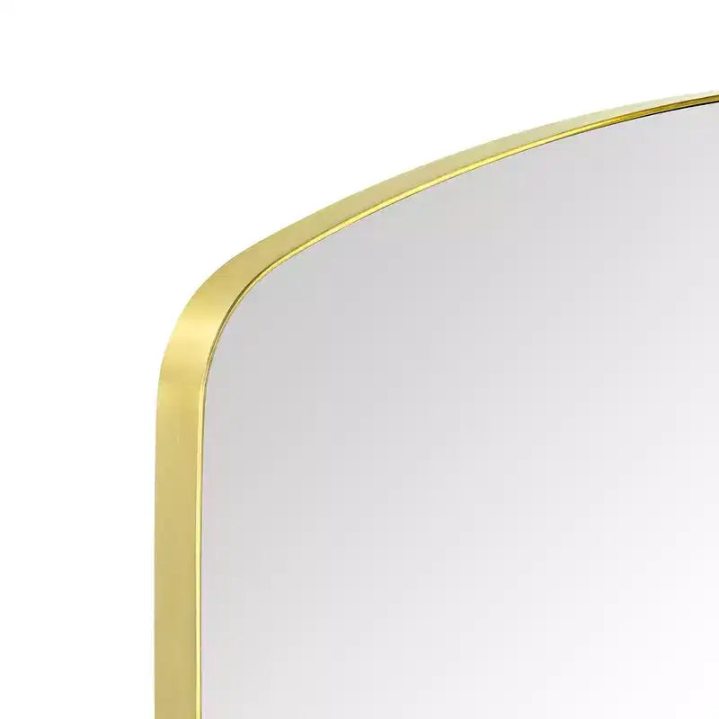 24x40 Arched Stainless Steel Bathroom Vanity Mirror