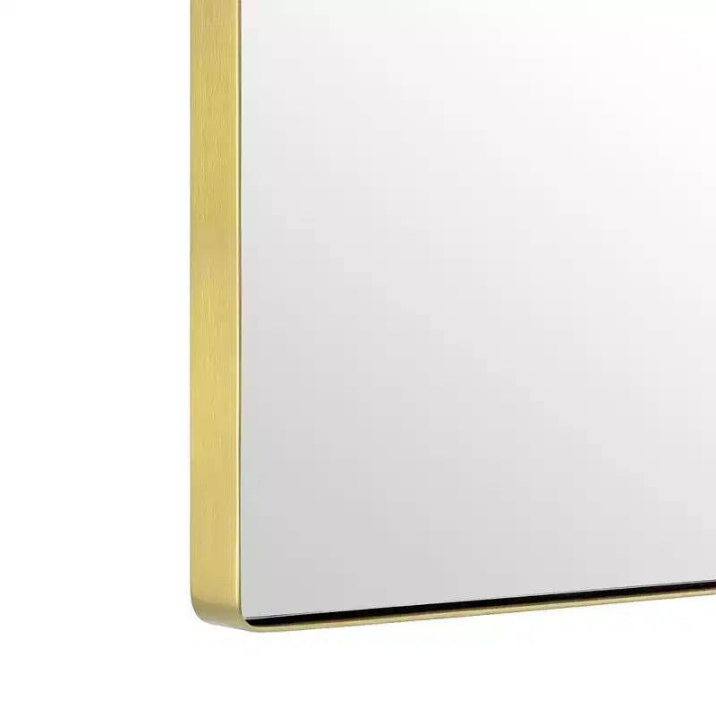 24x40 Arched Stainless Steel Bathroom Vanity Mirror