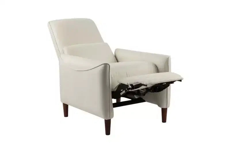Upholstered Recliner Chair with Rubberwood Tapered Legs