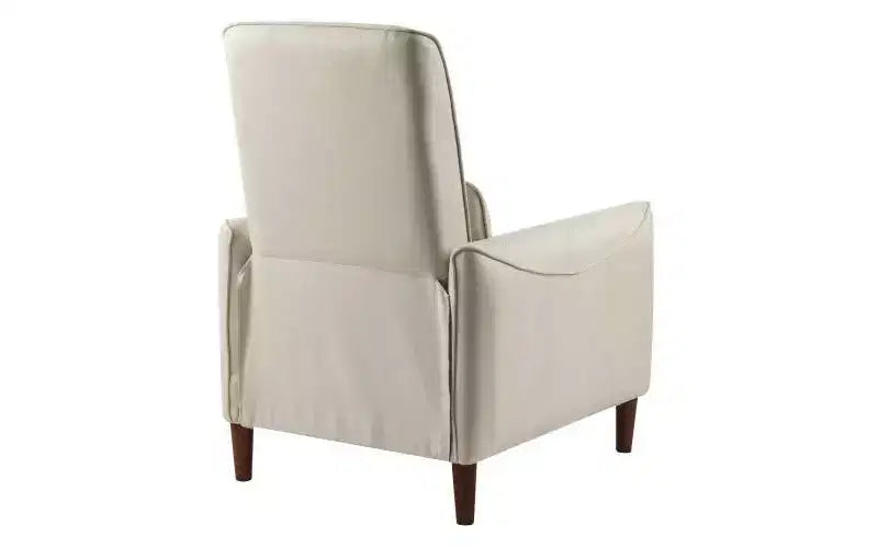 Upholstered Recliner Chair with Rubberwood Tapered Legs