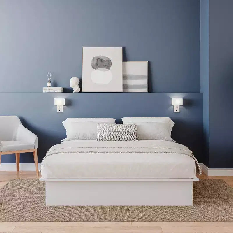 Queen Platform Bed - No Box Spring Needed