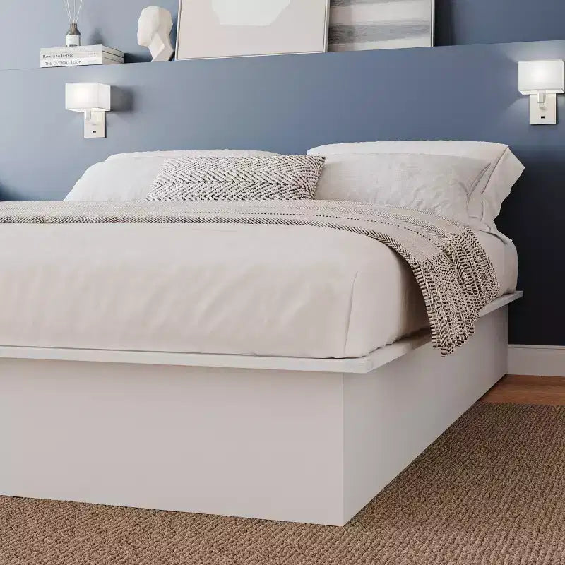 Queen Platform Bed - No Box Spring Needed