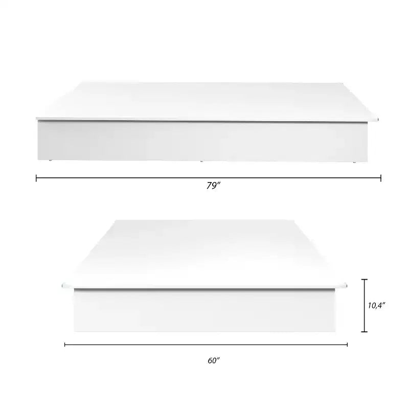 Queen Platform Bed - No Box Spring Needed
