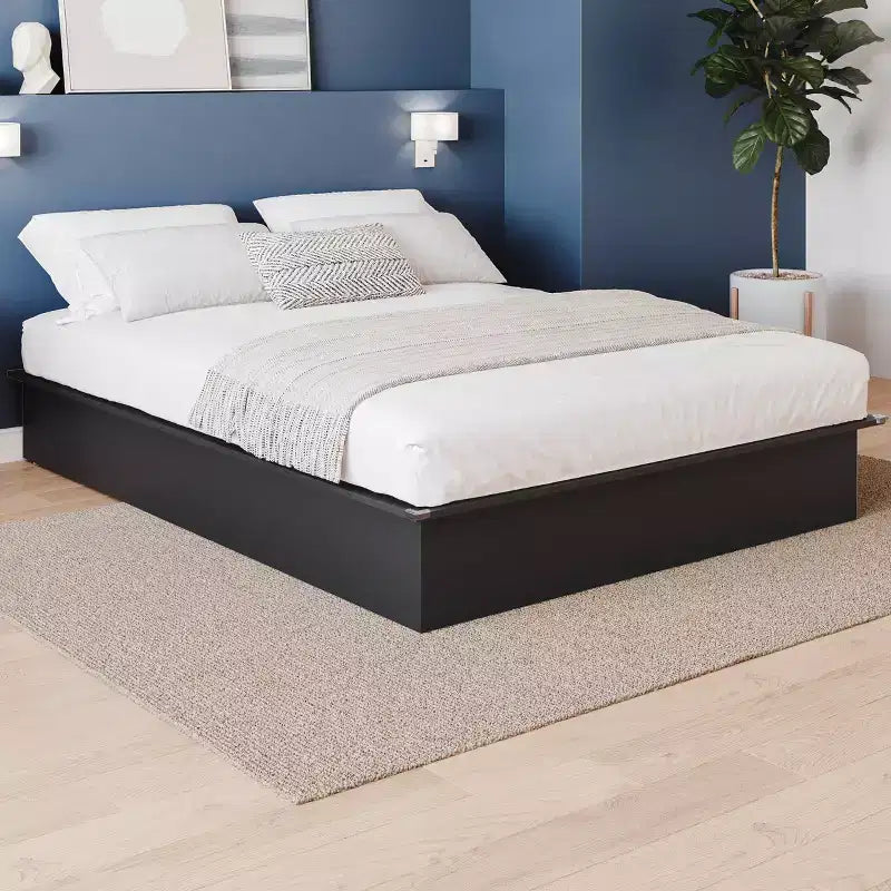 Queen Platform Bed - No Box Spring Needed