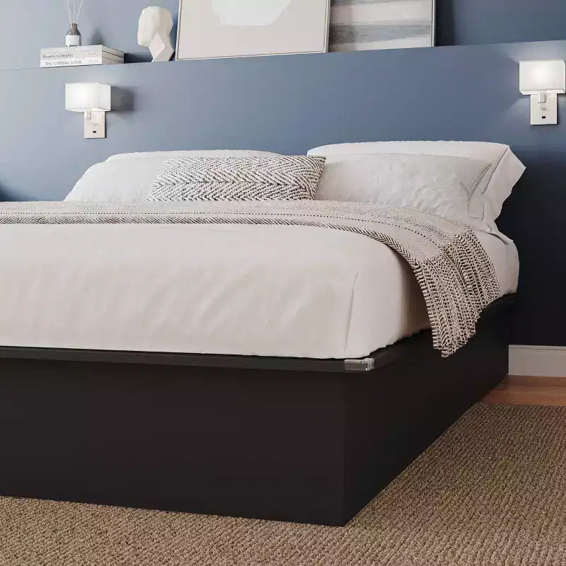 Queen Platform Bed - No Box Spring Needed