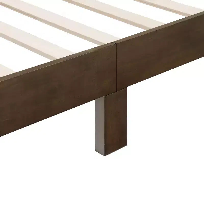 Queen Platform Bed with Boucle Upholstery