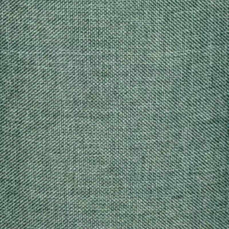 Round Scalloped Upholstered Ottoman
